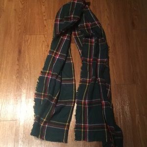Green Plaid Scarf